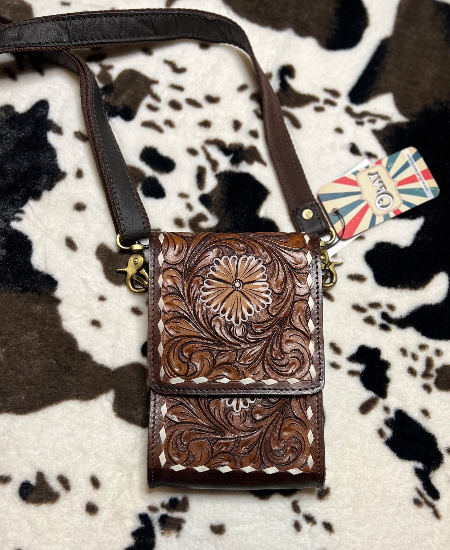Western Leather Cell Phone Bag
