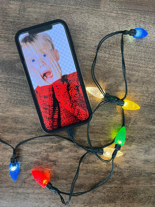 USB Christmas Lights Phone Charger